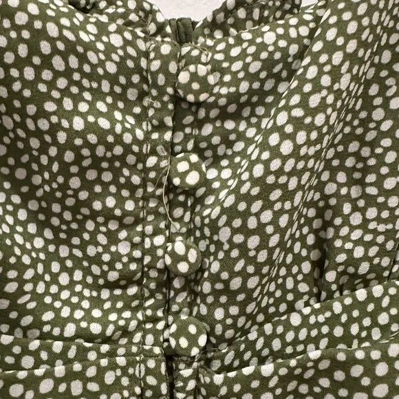 A&F Olive Mini Petite Dress. Y2K, Spring, Babydoll, Festival, Easter, Summer - Picture 9 of 9